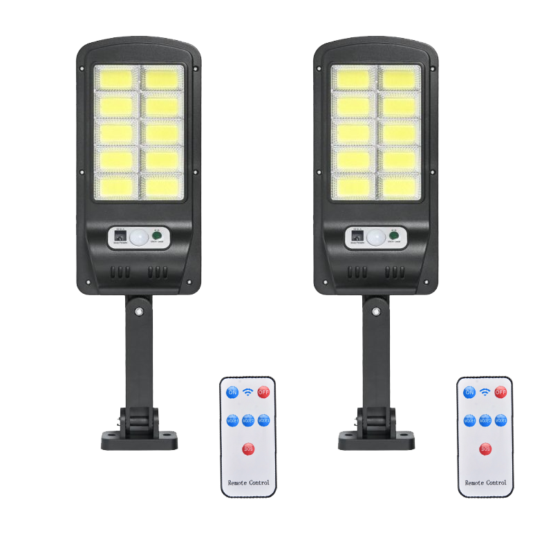 Фонарь уличный светодиодный SL-10COB на солнечной батарее с пультом и датчиком движения 1200 мАч 2 шт. (4da28b45)