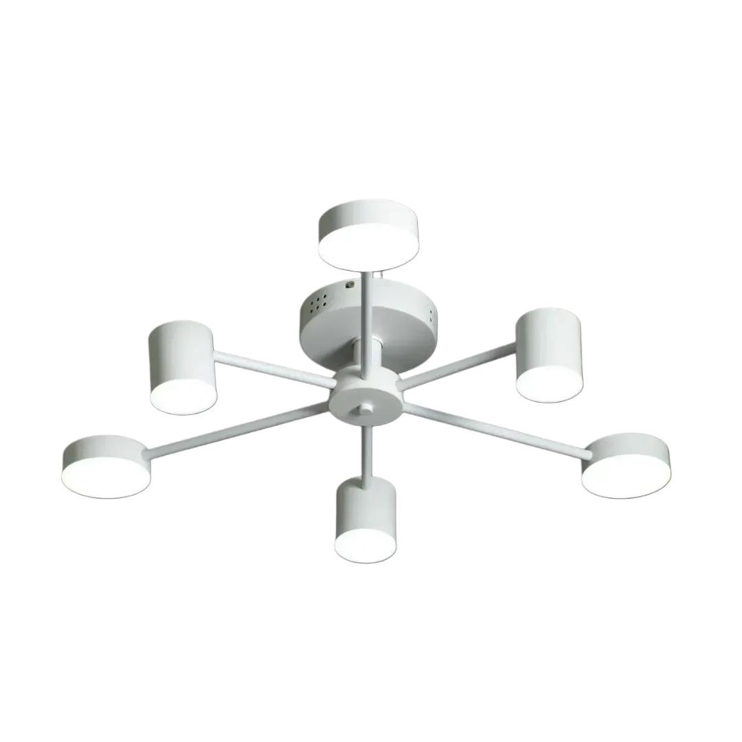 Люстра светодиодная Svet 72W на шесть плафонов 3000-6500К Белый (SY-7800/6 WH) Люстра светодиодная Svet 72W на шесть плафонов 3000-6500К Белый (SY-7800/6 WH)