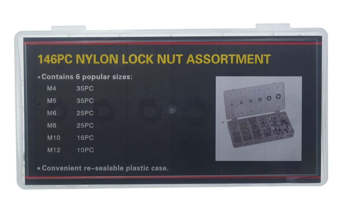 Набор стопорных гаек 146 шт. 6 видов (rest1864)