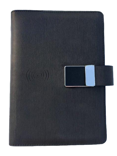 Блокнот-ежедневник Powerbank с цифровым замком беспроводной зарядкой и USB флешкой 16 Гб