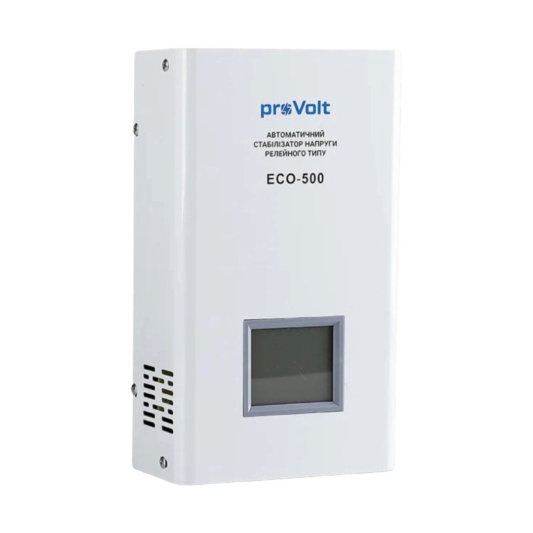 Стабилизатор напряжения Provolt ECO-500 релейный 375 Вт 500 ВА (060129) Стабилизатор напряжения Provolt ECO-500 релейный 375 Вт 500 ВА (060129)
