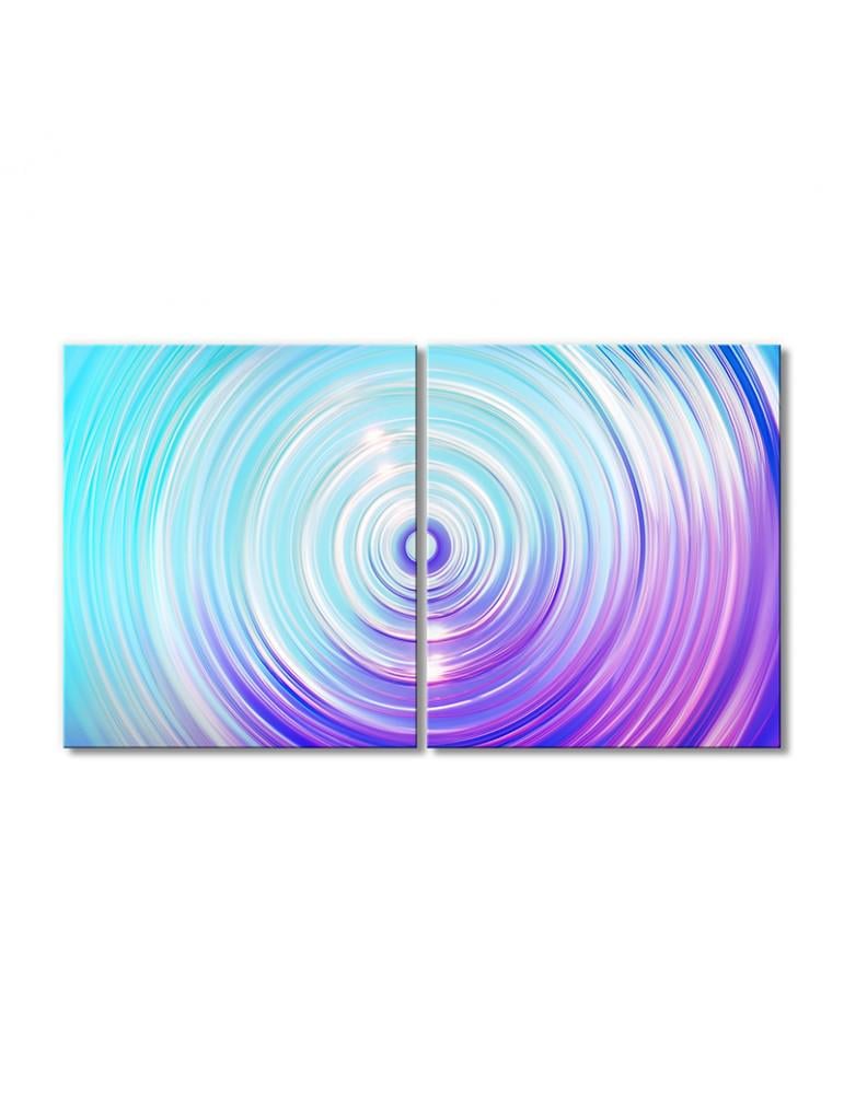 Картина модульная Прозрачные спиральные круги 2 модуля 40х60 см