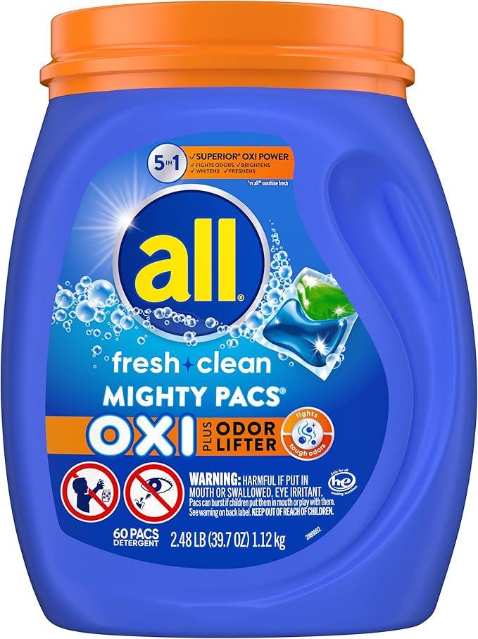 Капсули для прання Fresh Clean Oxi plus Odor Lifter 60 шт.