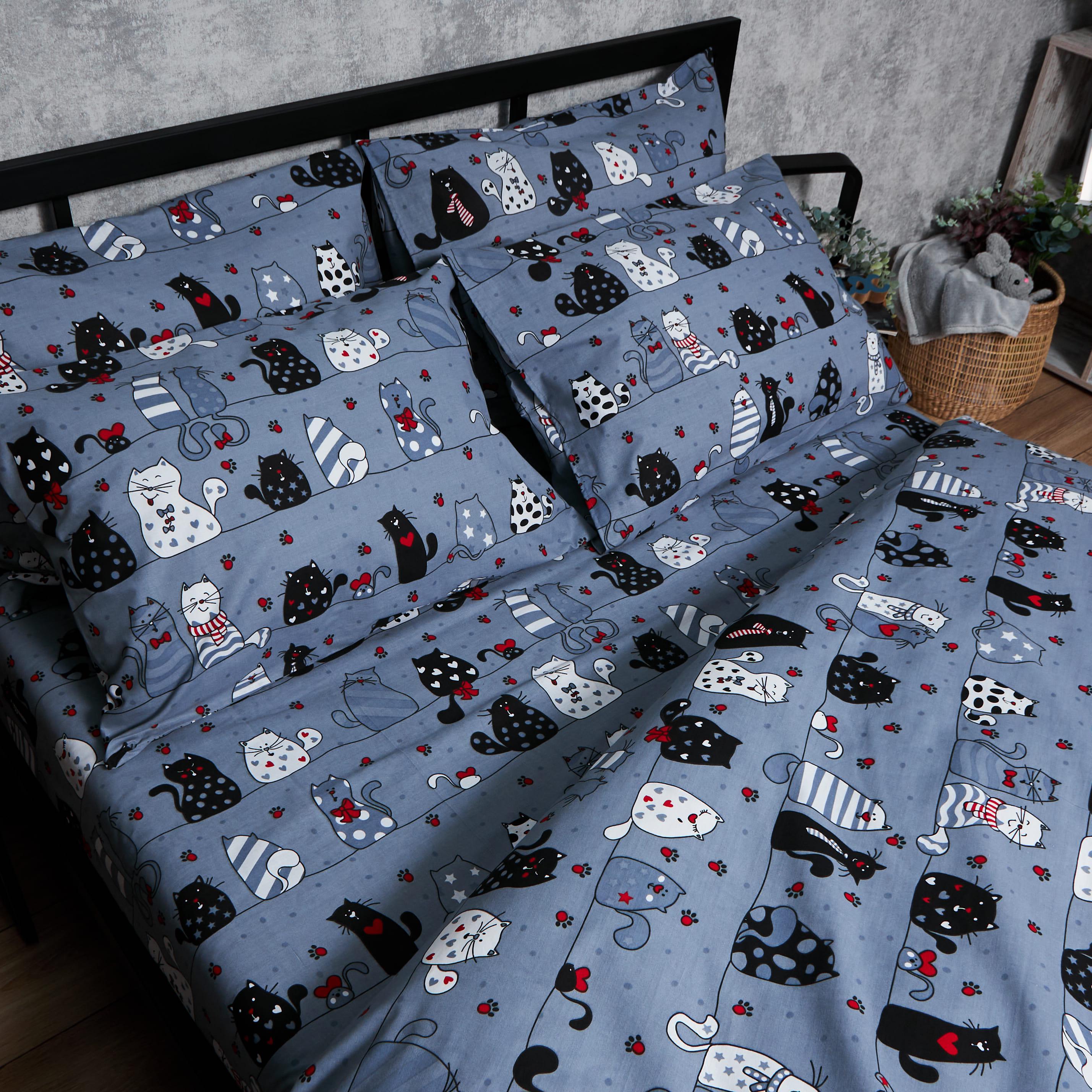 Набір наволочок Moon&Star Бязь Gold Люкс 50х70 см 2 шт. Feline Fun (MS-840000843) - фото 2