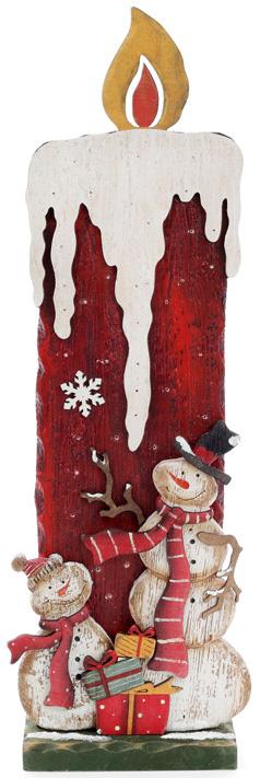 Декоративное панно Свеча с мини Led-подсветкой 16,5х8х49 см (BD-808-003)