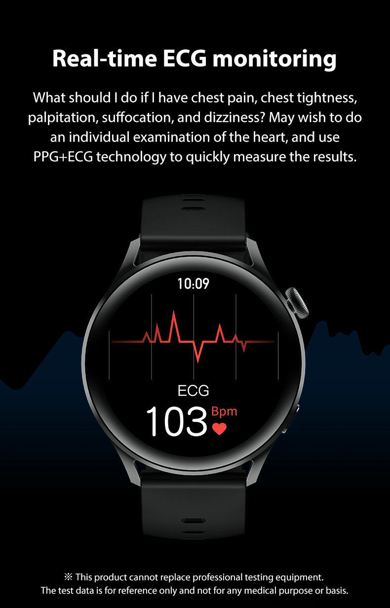 Смарт-часы Bakeey GT3 звонки/тонометр/пульсоксиметр Black - фото 8 Смарт-часы Bakeey GT3 звонки/тонометр/пульсоксиметр Black - фото 8