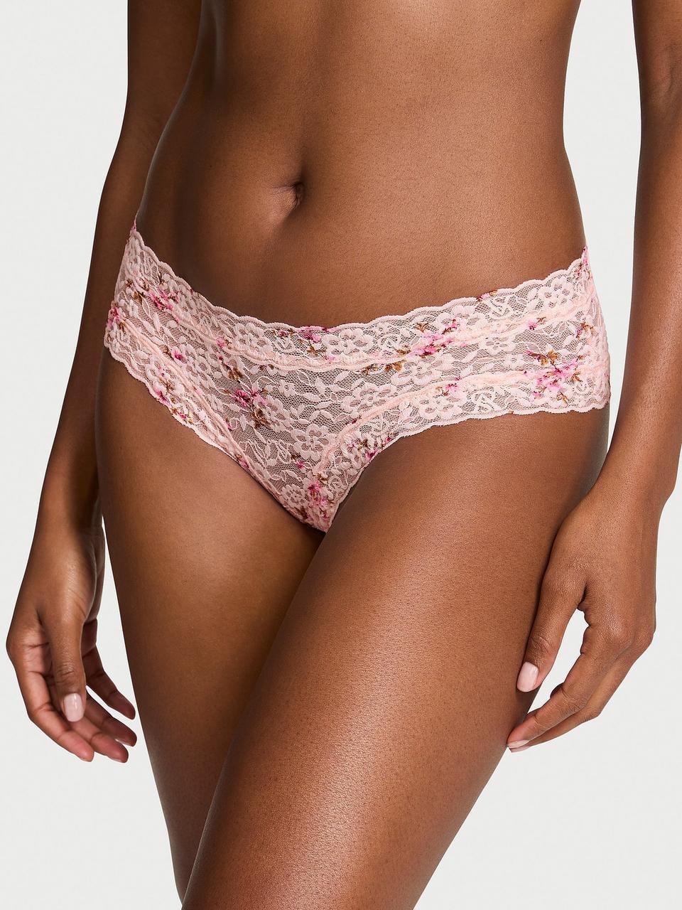 Трусики женские Victoria's Secret Lace Cheeky XS Розовый (2911089779)
