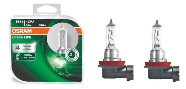 Автолампа H11 Ultra Life 12V 55W PGJ19-2 2 шт. (64211ULTHCB)