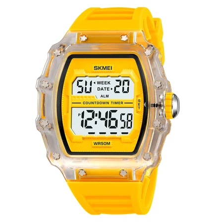 Наручные часы Skmei 2296WTYL White-Yellow (1402)
