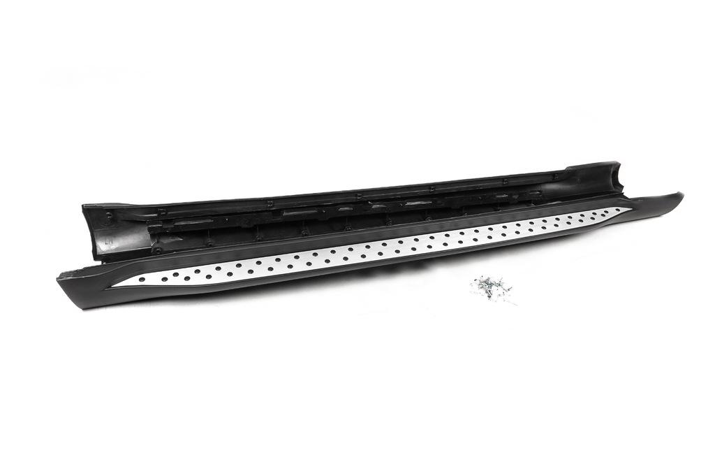 Оригинальные пороги Cixtai для BMW X1 E-84 2009-2015 гг. алюминий/пластик Серый
