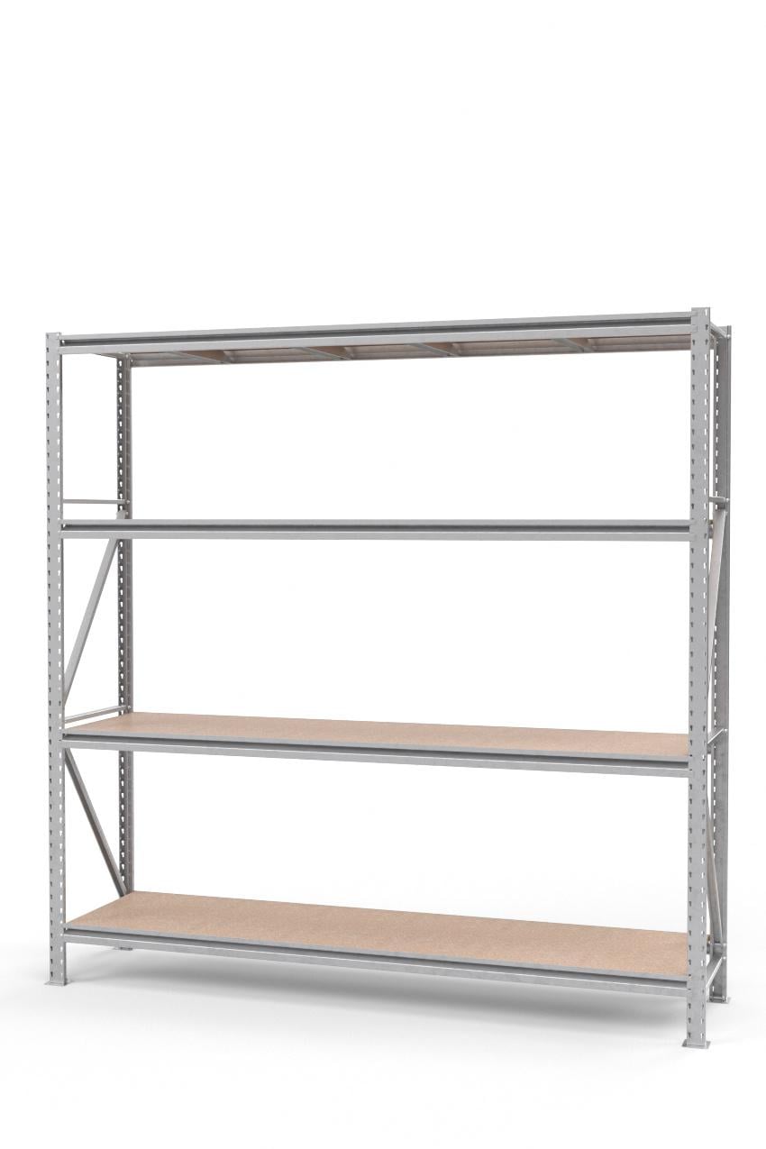 Стеллаж металлический оцинкованный SN 4 полки 2000х2480х500 мм