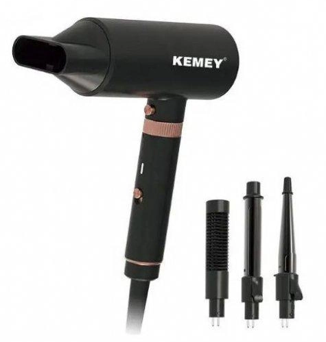 Фен-мультистайлер Kemey KM-9203 4в1 с 4 насадками (KM 9203)