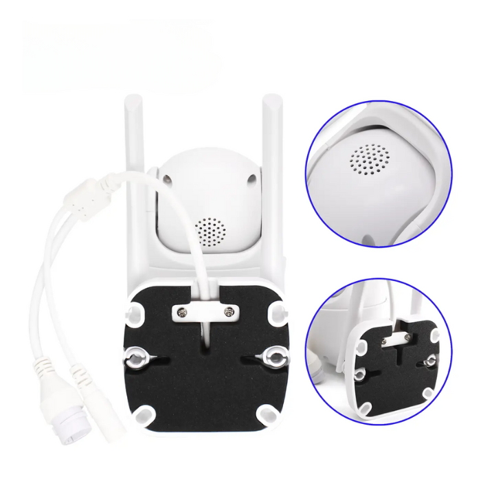 Камера видеонаблюдения внешняя беспроводная с Wi-Fi и 4-кратным зумом Белый (A8B-4MP-Whitе) - фото 8