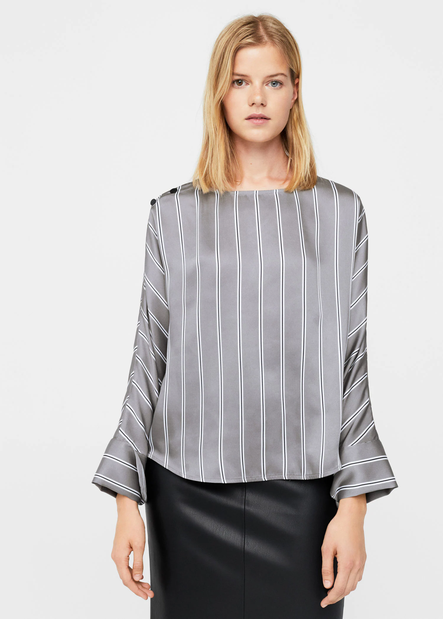 Блузка Mango XS Серый (2000000827452)