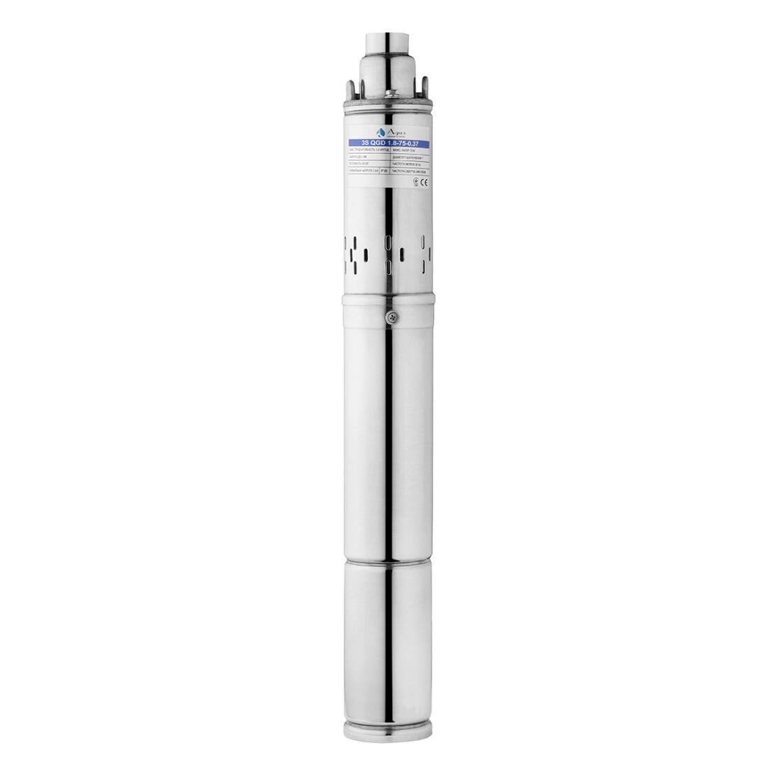 Насос глубинный шнековый Agua 3S QGD 1.8-75-0.37 со встроенным конденсатором (CV035071)