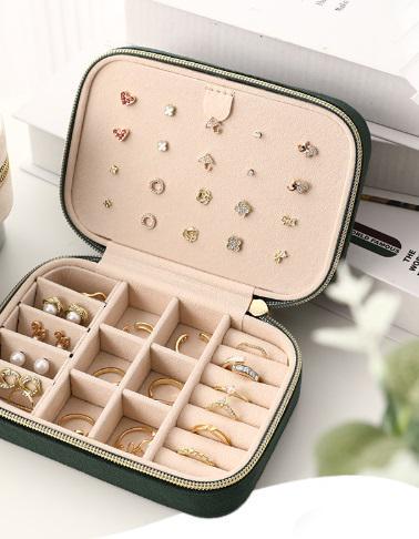 Органайзер для біжутерії та прикрас 15019 5.5х11х15 см зелений (5002597) - фото 3 Органайзер для біжутерії та прикрас 15019 5.5х11х15 см зелений (5002597) - фото 3