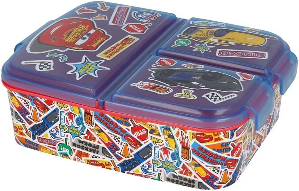 Ланч-бокс STOR Cars Stickers 3 отделения (2253597112)