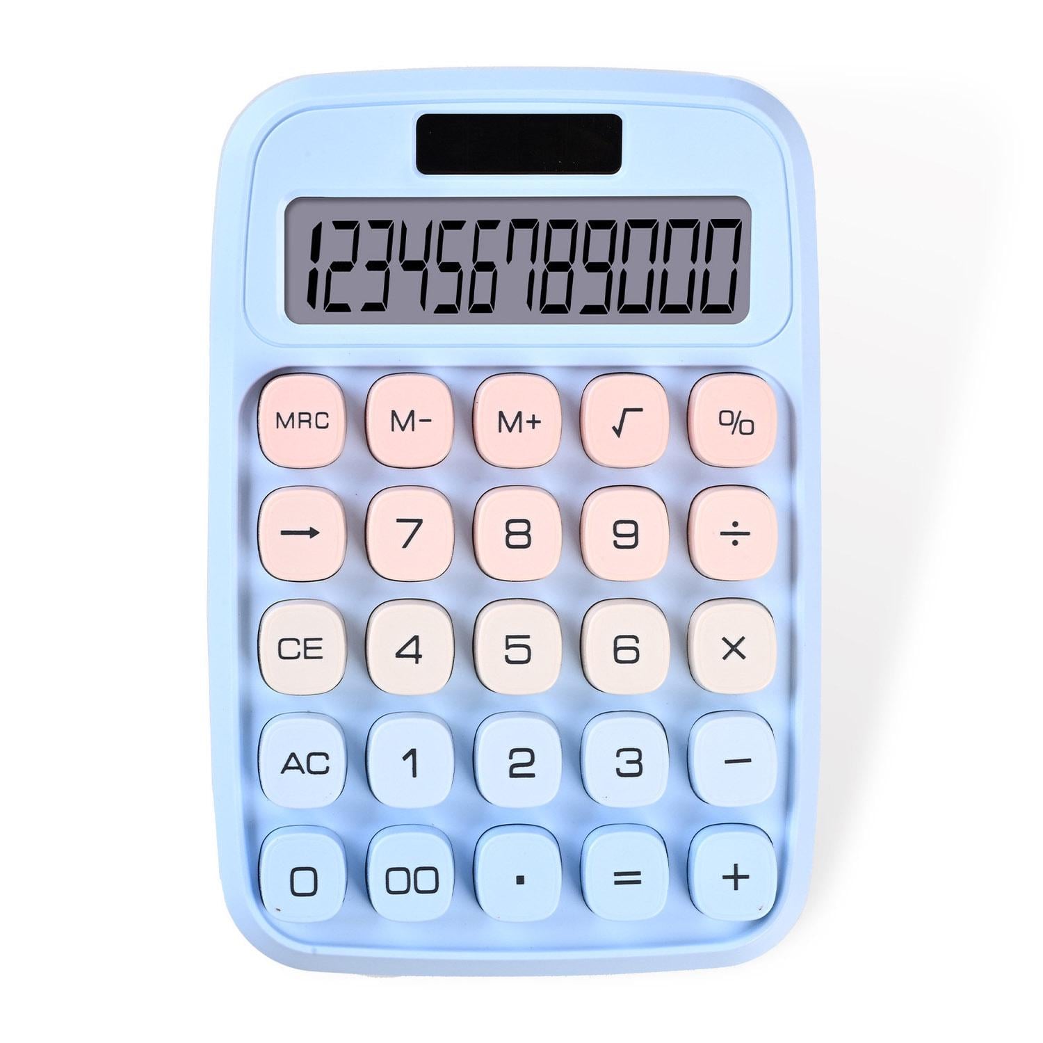 Калькулятор настольный SIWRP ZN-812 12-разрядный Голубой (641566)
