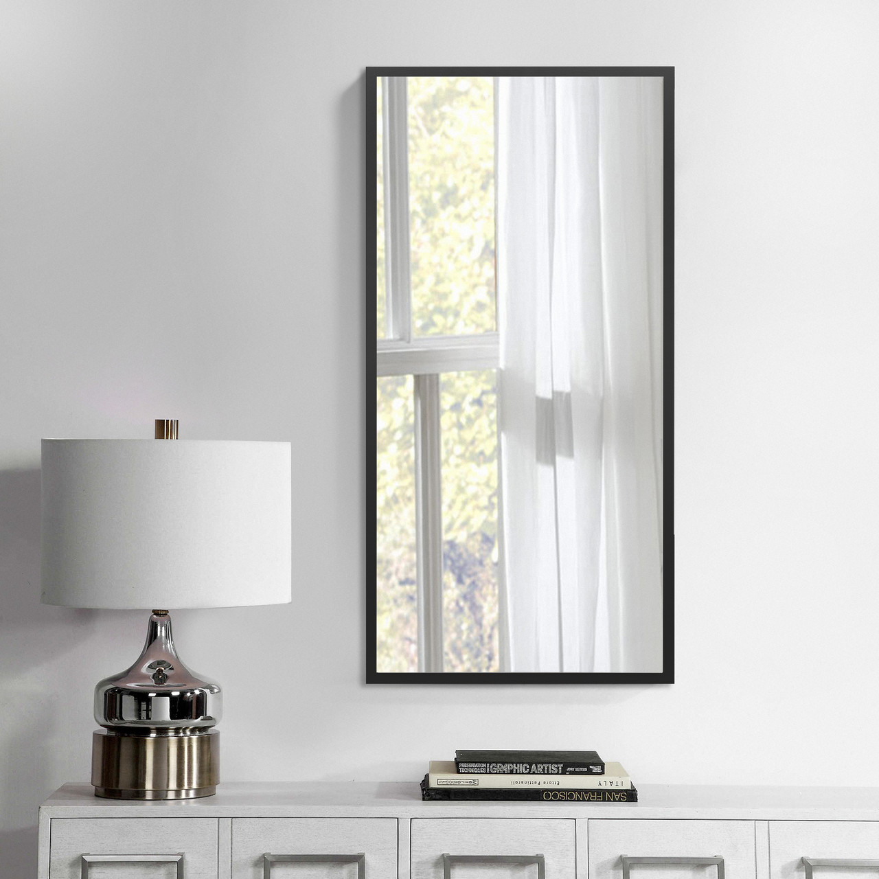 Зеркало настенное Art-Com 700х500 мм Черный (ZN1) Зеркало настенное Art-Com 700х500 мм Черный (ZN1)