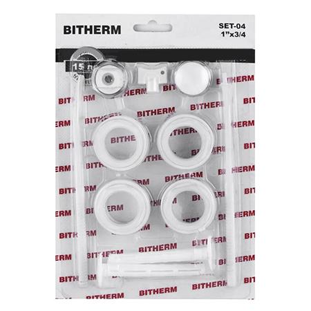 Комплект креплений и футорок для радиатора Bitherm SET-04 1"х3/4" (BT0555)