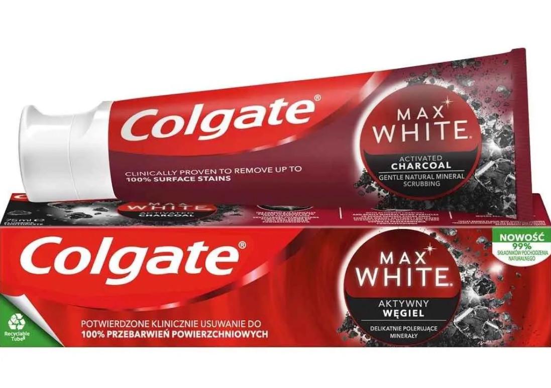 Зубна паста Colgate Max White Activated Charcoal 75 мл (8718951250017)