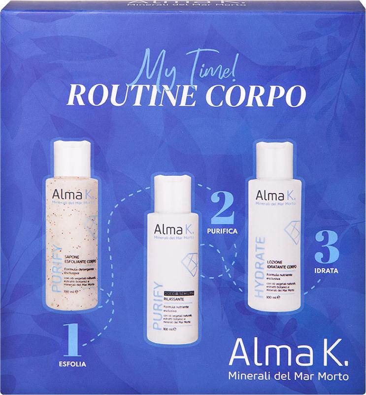 Подарочный набор косметики для тела Alma K. My Time! гель/скраб-мыло/лосьон 3 ед. 100 мл (29577493)