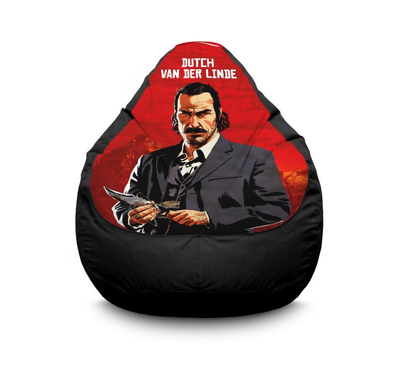 Кресло мешок iPuff RDR 2 Dutch van der Linde Оксфорд XL 80x110 см Черный Кресло мешок iPuff RDR 2 Dutch van der Linde Оксфорд XL 80x110 см Черный