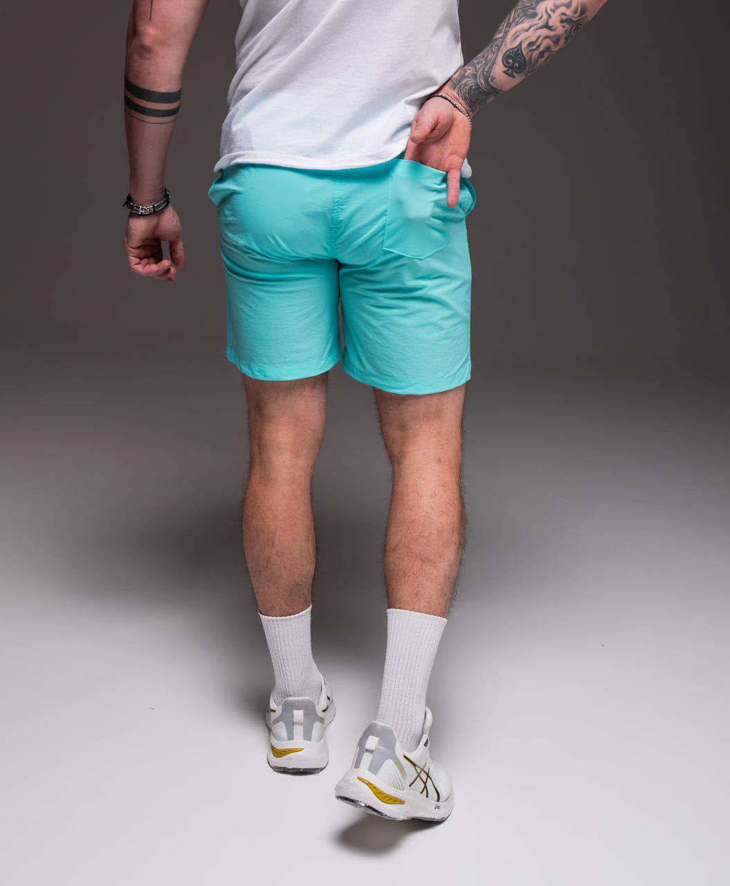 Шорты мужские Basic пляжные летние S Бирюзовый (2031/2/1) - фото 5 Шорты мужские Basic пляжные летние S Бирюзовый (2031/2/1) - фото 5