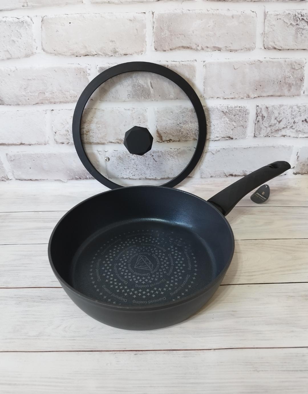 Сковорода глибока Edenberg EB3492 з кришкою 26 см (14481940) - фото 2 Сковорода глибока Edenberg EB3492 з кришкою 26 см (14481940) - фото 2