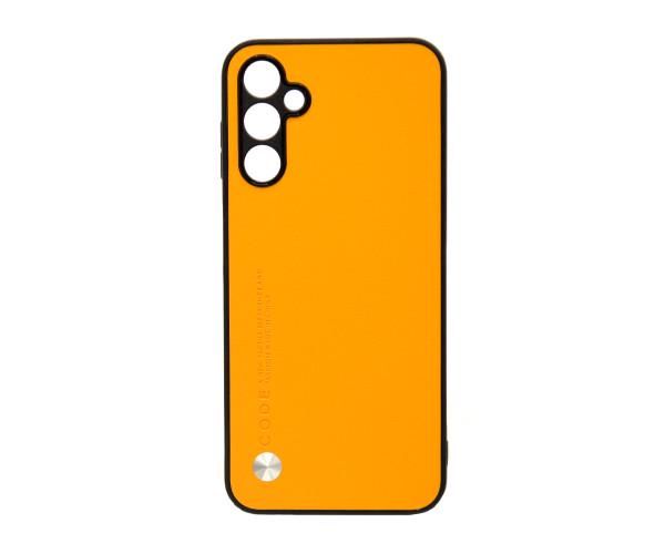 Кожаный чехол - накладка CODE Tactile Experience для Samsung Galaxy M14 Жёлтый Кожаный чехол - накладка CODE Tactile Experience для Samsung Galaxy M14 Жёлтый