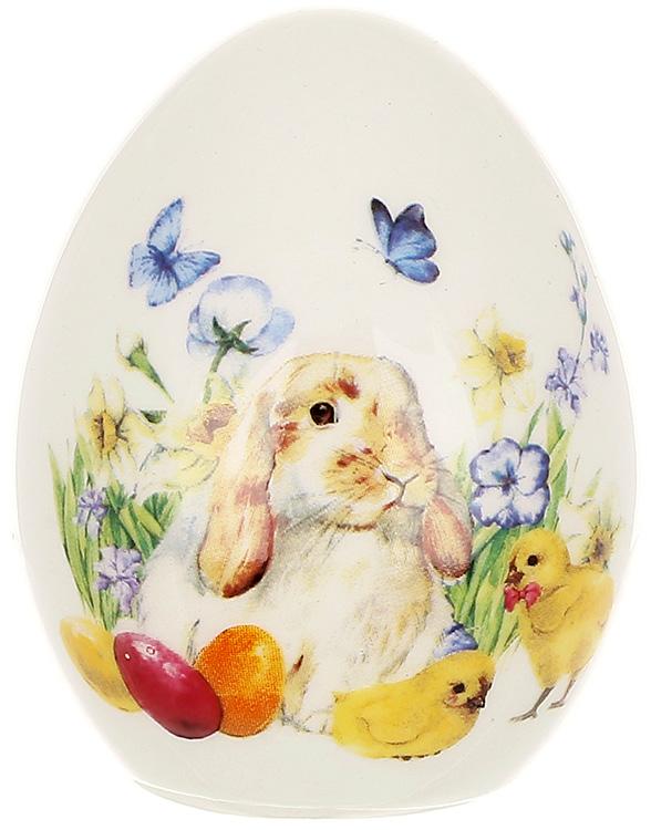 Великоднє керамічне яйце декоративне Happy Easter Свято Весни 5,5х7 см