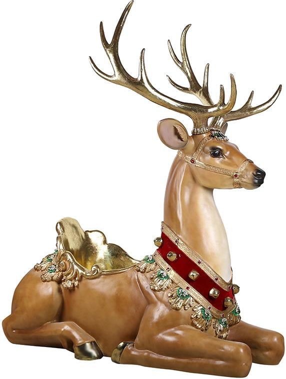 Кашпо полистоун Королевский Олень 110х53х116 см