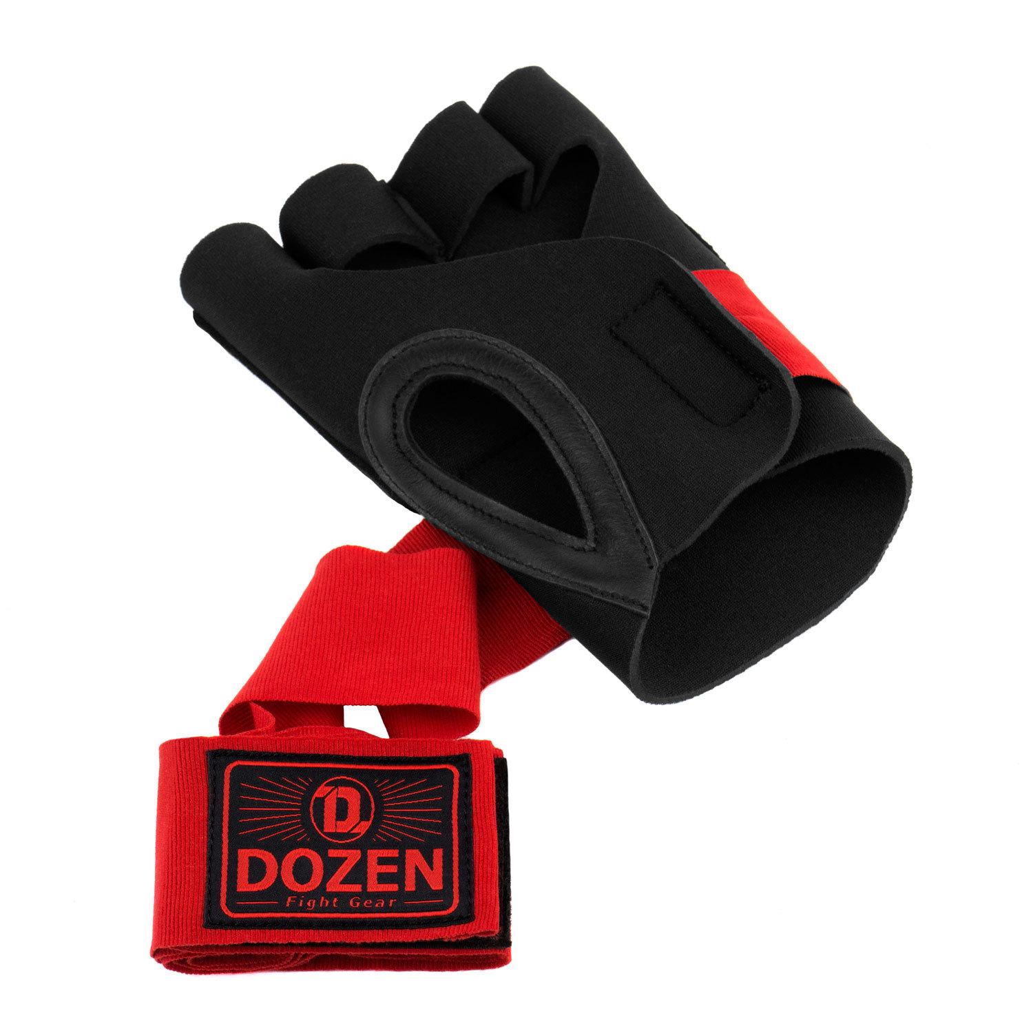 Бинты-перчатки Dozen Prime Gel Inner Speed Wraps L/XL Черно-красный - фото 2