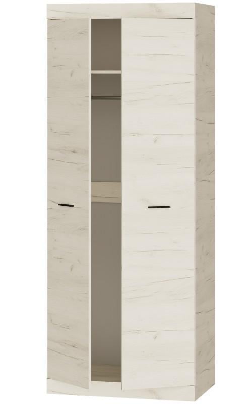 Шкаф распашной 2-х дверный Еверест Соната-800 Крафт белый