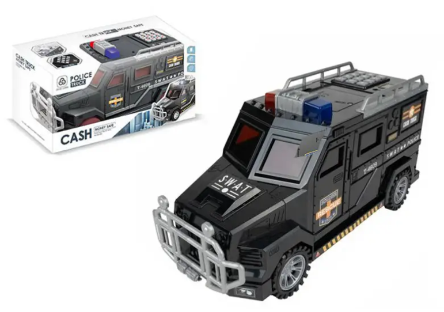 Игрушка Копилка сейф Машинка электронная WF3010 в коробке