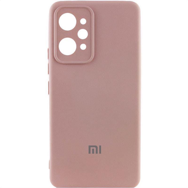 Противоударный Чехол Silicone Cover Lakshmi Full Camera (AAA) with Logo для Xiaomi Redmi 12 Pink Sand