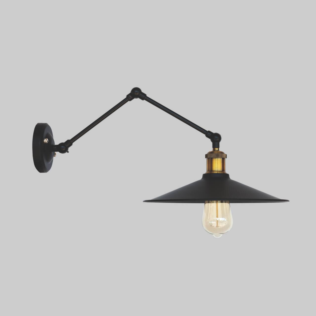 Бра лофт на ножке Черный (52-WZPB9-1 BK)