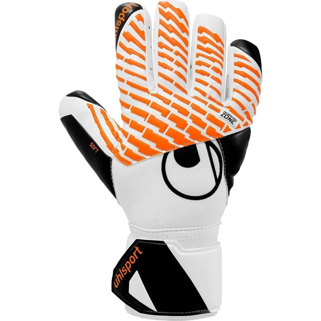 Вратарские перчатки Uhlsport FM SOFT HN COMP р. 5 Бело-оранжево-черный (1011403 01)