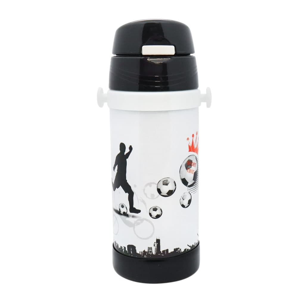 Термос детский A-Plus 1776 с трубочкой 320 мл Черный