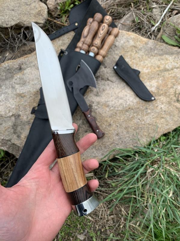 Набір шампурів Gorillas Market "Калчан Лісоруб" Gorillas BBQ у шкіряному чохлі - фото 7