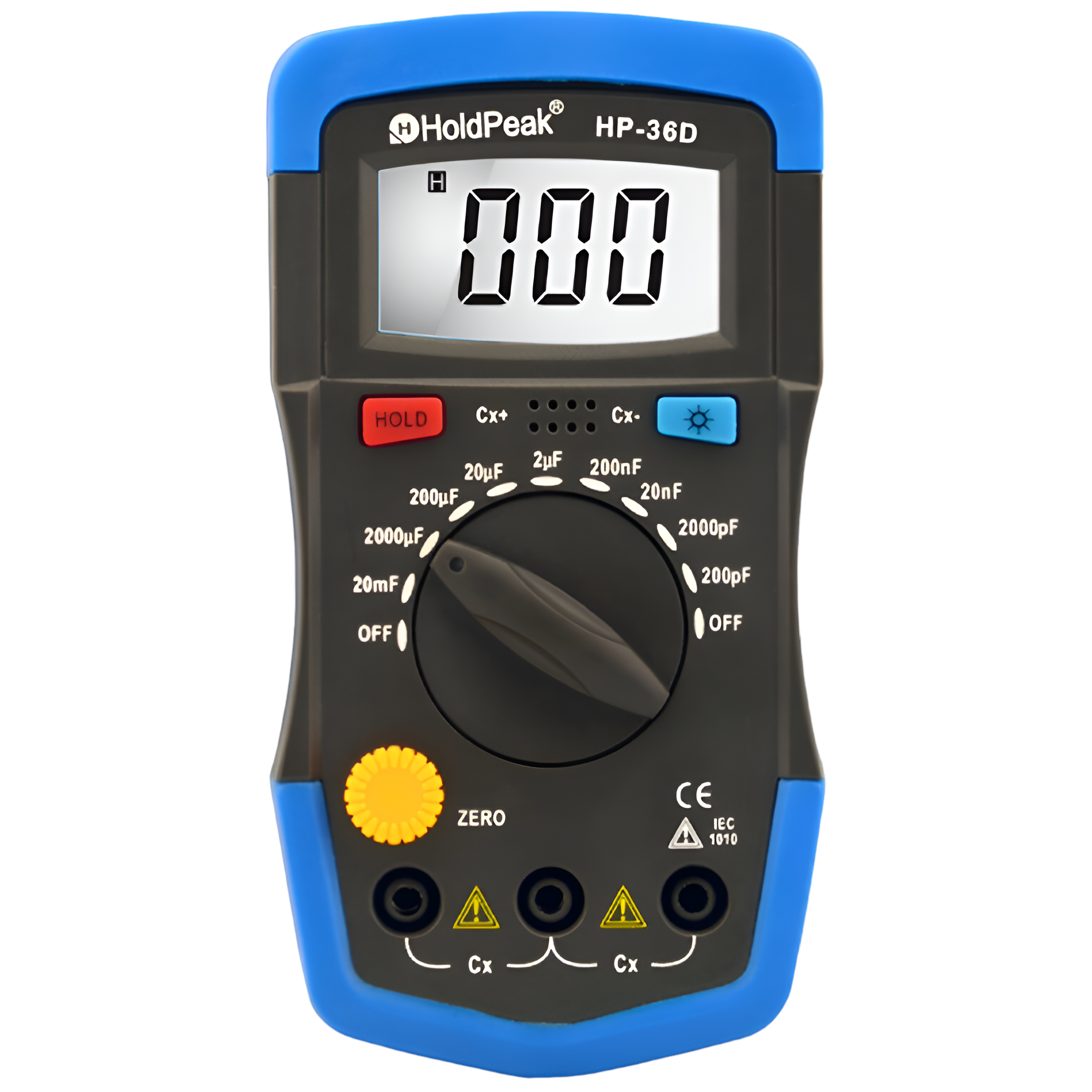 Мультиметр-тестер ємності цифровий HoldPeak HP-36D 2000 відліків 0,1 пФ-20 мФ