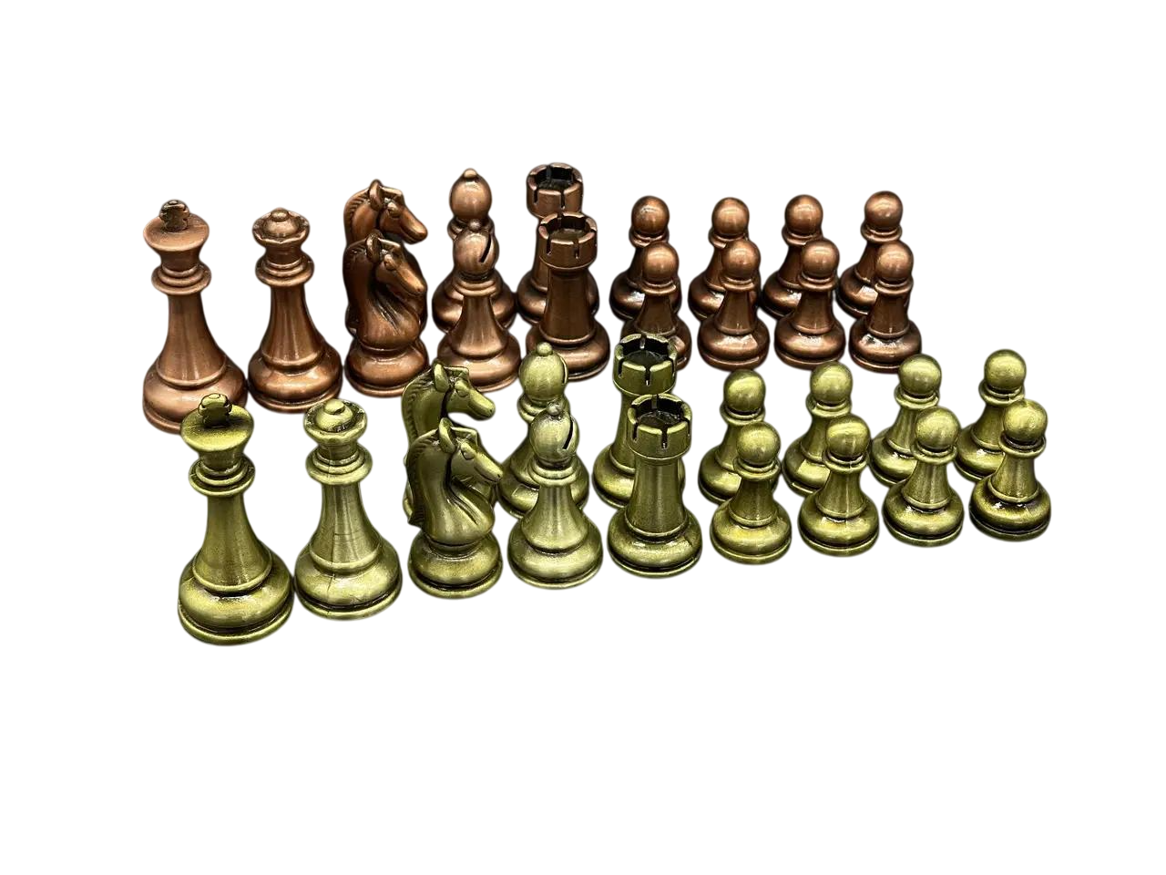 Комплект шахматных металлических фигур 32 шт. (KF-1005)