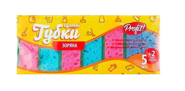 Губка для посуды Profit Звездная пористая 7 шт (14191)