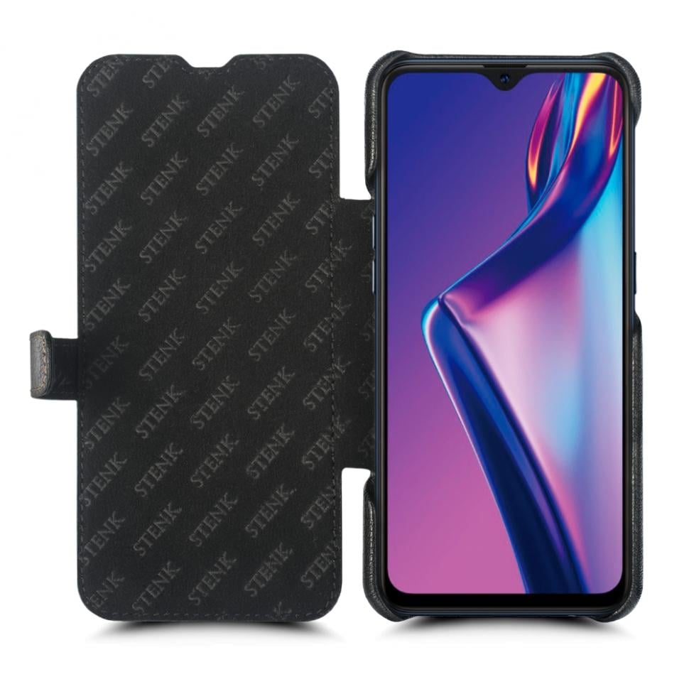 Чехол книжка Stenk Premium для OPPO A12 Черный (68528)