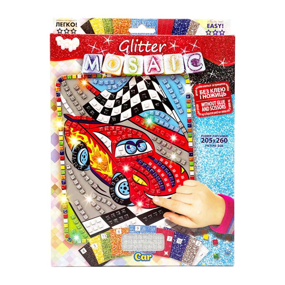 Набір креативної творчості Danko Toys Блискуча мозаїка Car БМ-02-09 20,6х26 см (RLT46977)