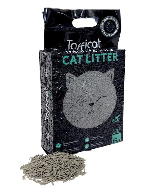 Наповнювач тофу Tofficat для котячого туалету гранульований Активоване вугілля 2,6 кг/6 л (0050) - фото 1 Наповнювач тофу Tofficat для котячого туалету гранульований Активоване вугілля 2,6 кг/6 л (0050) - фото 1