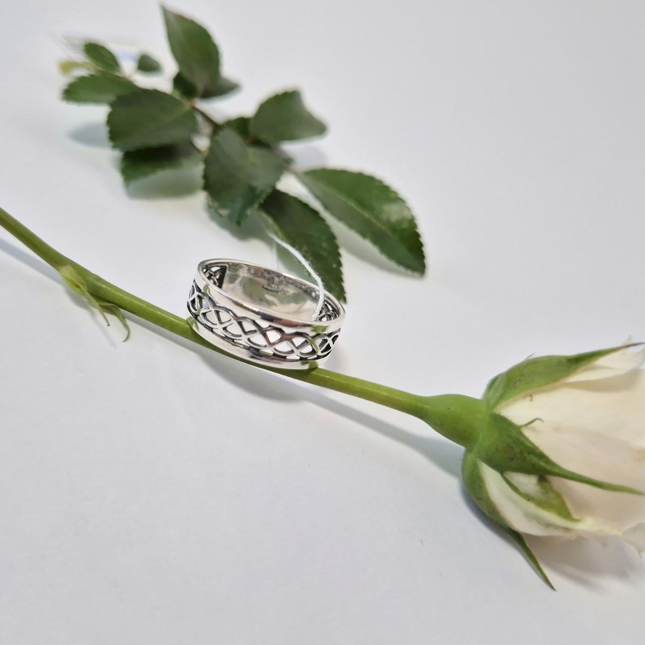 Кольцо без камней марго черненное серебро 925 пробы 3,50 г р. 20 (1745к)