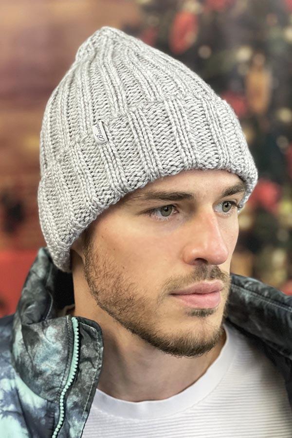 Шапка-колпак мужская Braxton Феникс Светло-серый (4389)