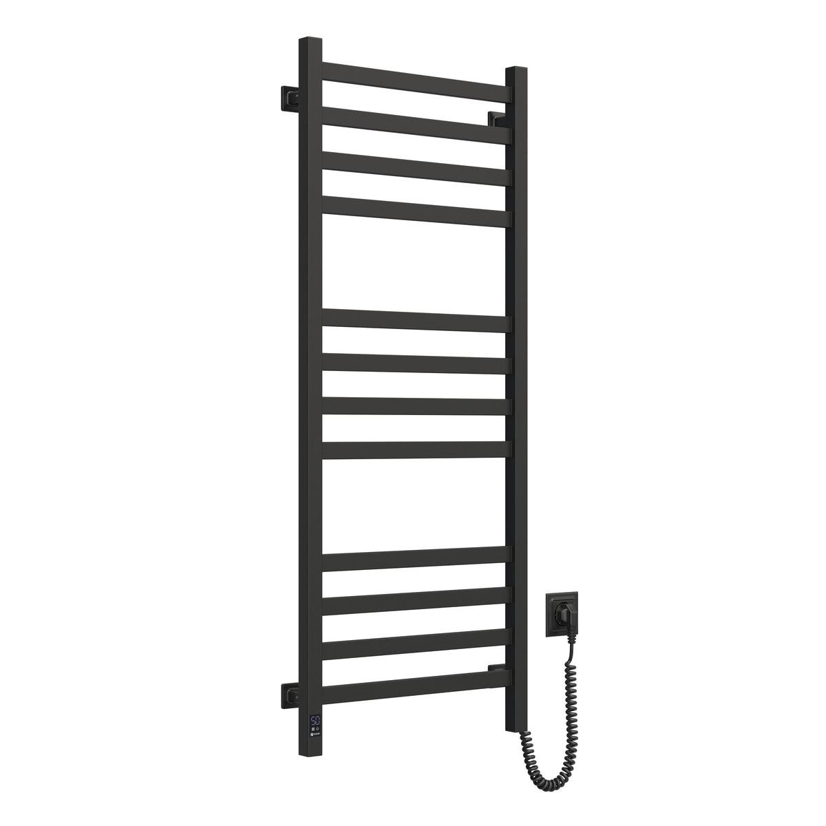 Полотенцесушитель электрический NAVIN Авангард Sensor с Wi-Fi правосторонний с таймером 480х1200 мм Черный муар (E12-228055-4812)