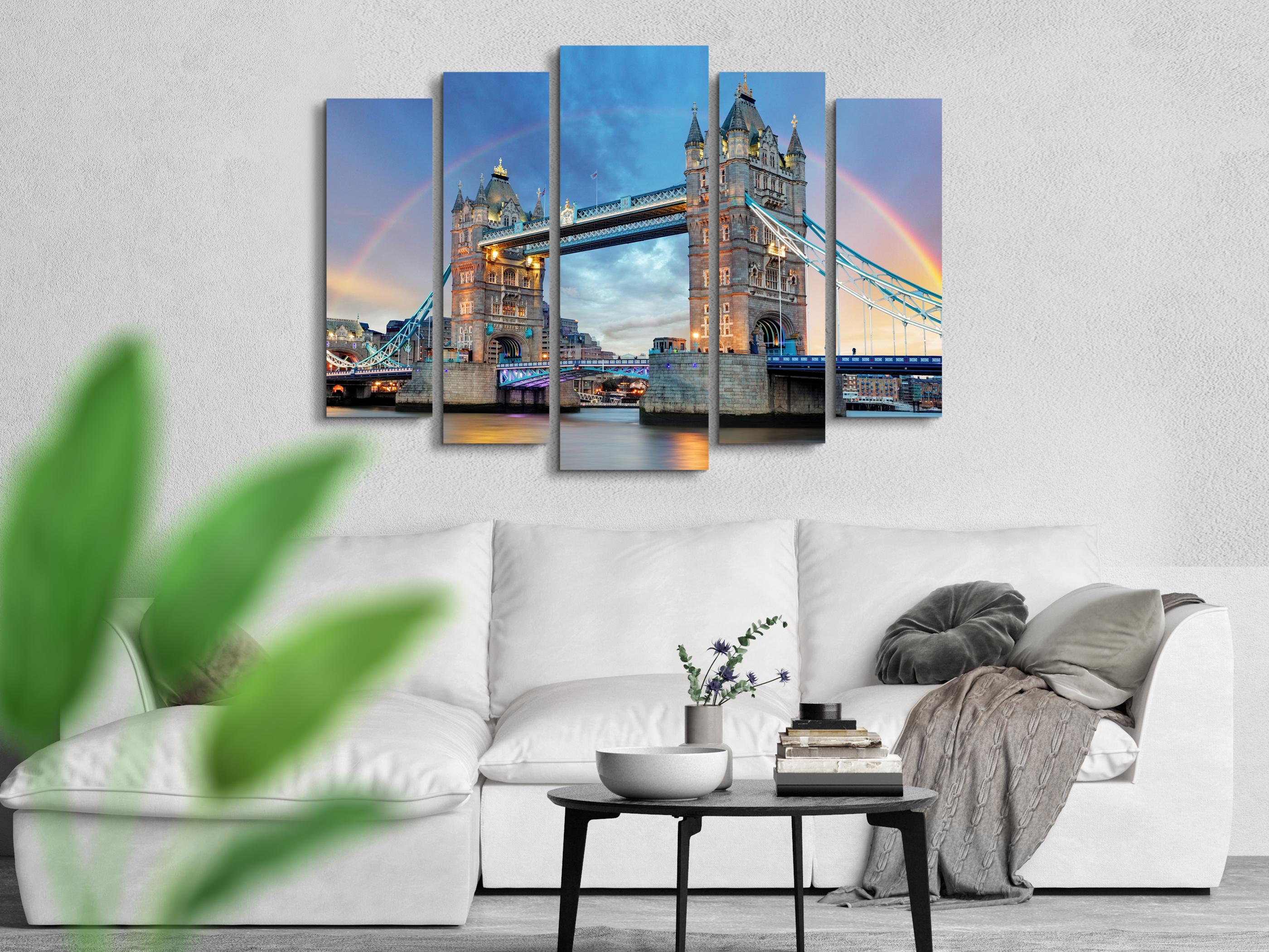 Картина модульная Лондон Мост 110x160 см (Art-290_5) - фото 2 Картина модульная Лондон Мост 110x160 см (Art-290_5) - фото 2